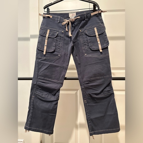 Zinc Vintage Blue Cargo/Utility Pants. Size 7 - Picture 2 of 16